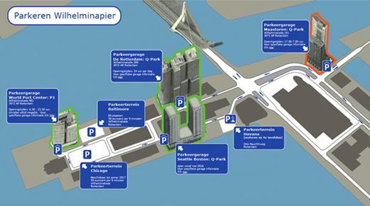 Boston-Seattle-Kaart